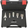 Cutting tap bit set M12 to M32 x1.5 with stepped drill 7-32.5mm